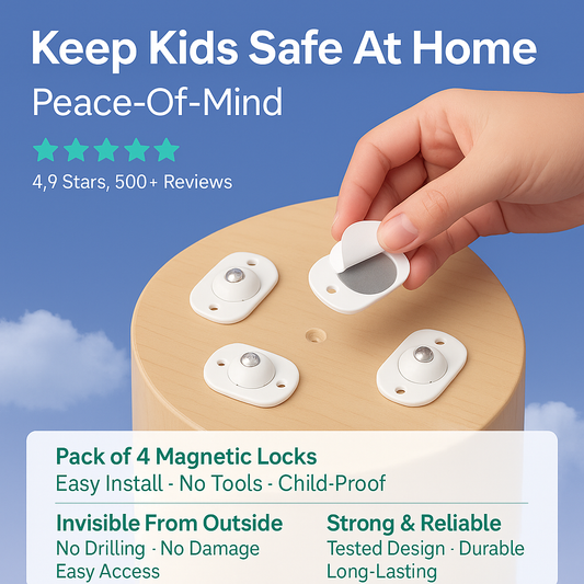 Mini Adhesive 360° Rotating Casters (Pack of 4)
