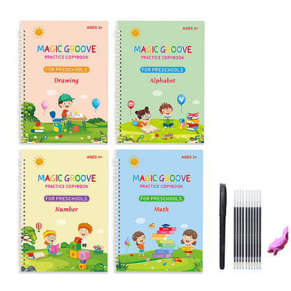 Sank Magic Practice Copybook (4 BOOKS,1 PEN,1 GRIP,10 REFILL)