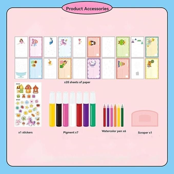 Rainbow Dot Painting Art Kids