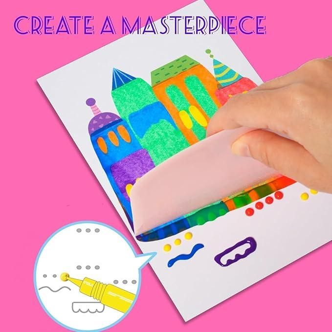 Rainbow Dot Painting Art Kids