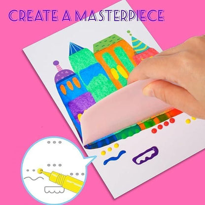 Rainbow Dot Painting Art Kids