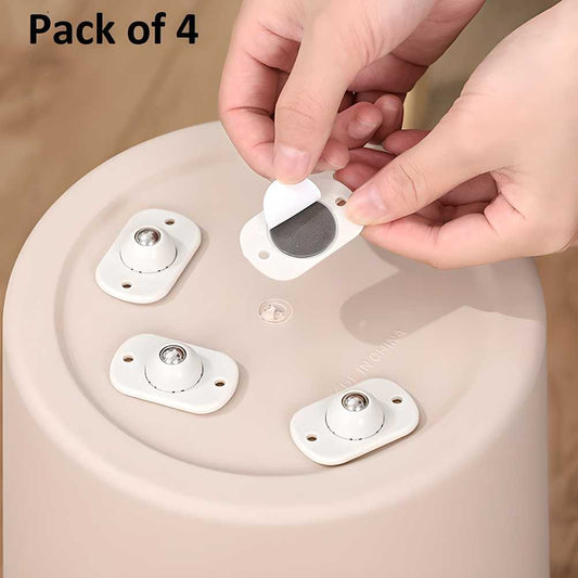 Mini Adhesive 360° Rotating Casters (Pack of 4)
