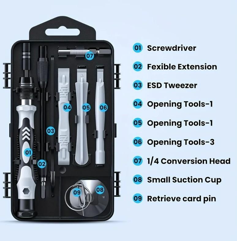 115-in-1 Precision Screwdriver Set – Multipurpose Magnetic Repair Tool Kit