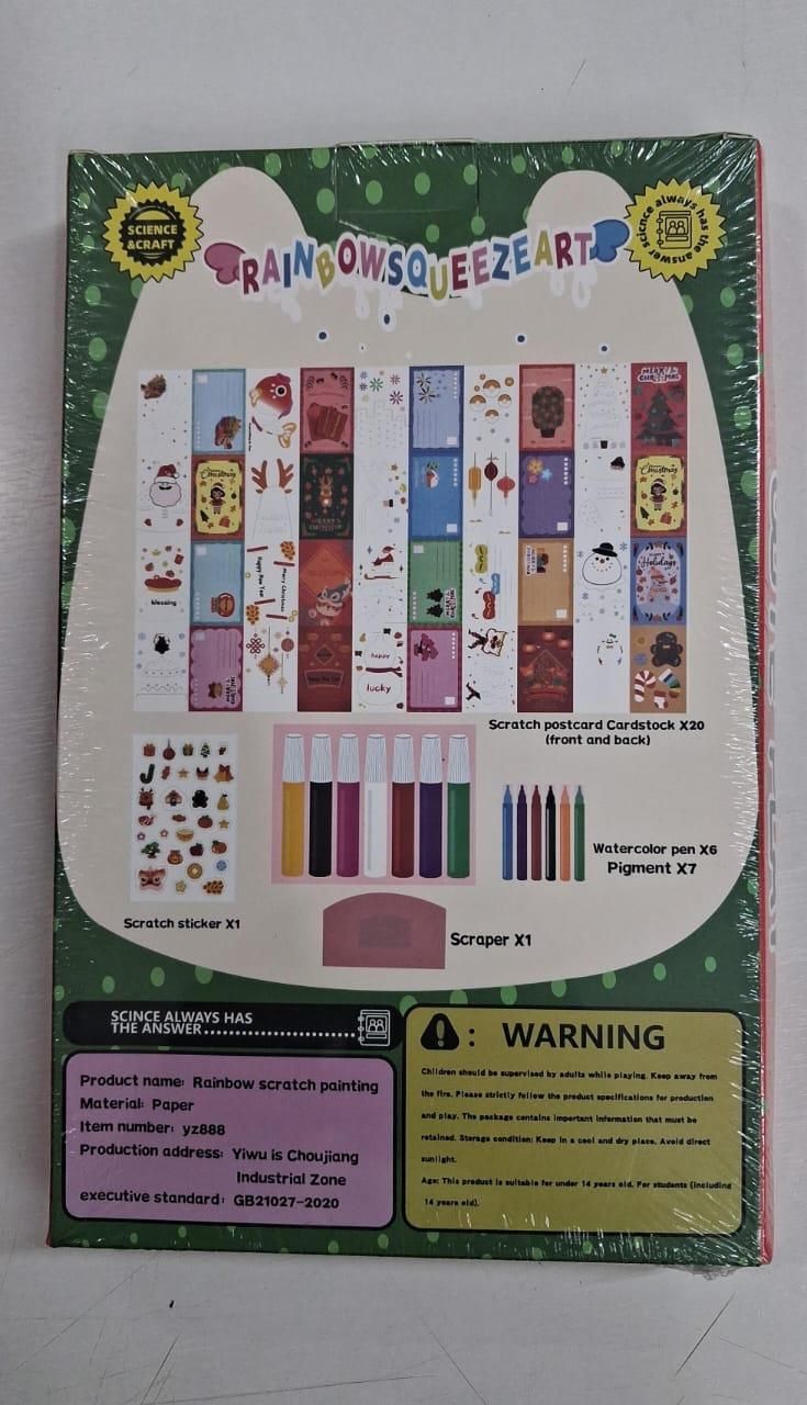 Rainbow Dot Painting Art Kids