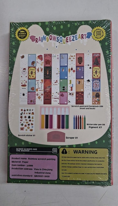 Rainbow Dot Painting Art Kids