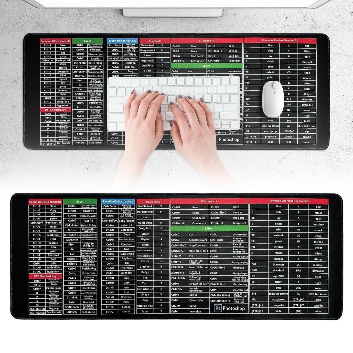 Gaming Desk Mouse Pad (Pack of 2)