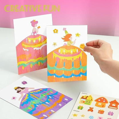Rainbow Dot Painting Art Kids