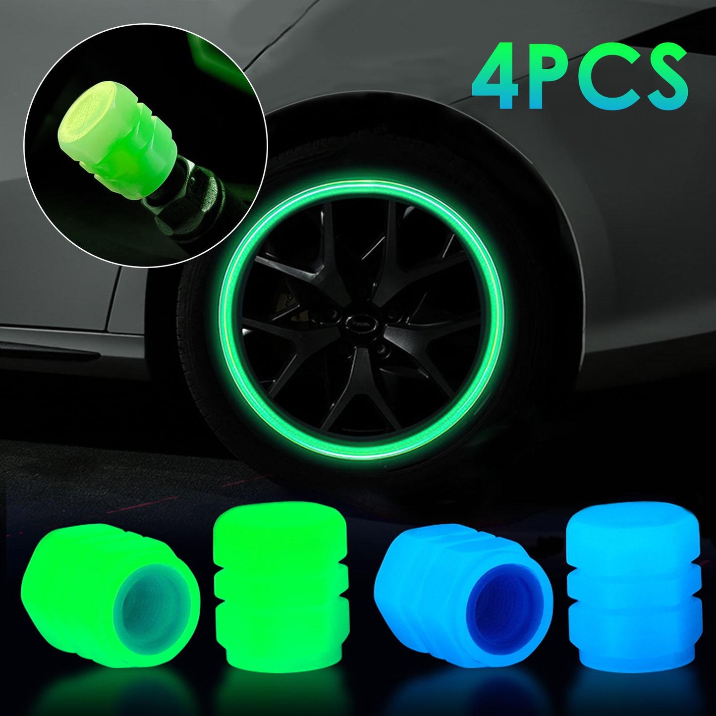 Tire Valve Stem Caps for Car 4 Pack,