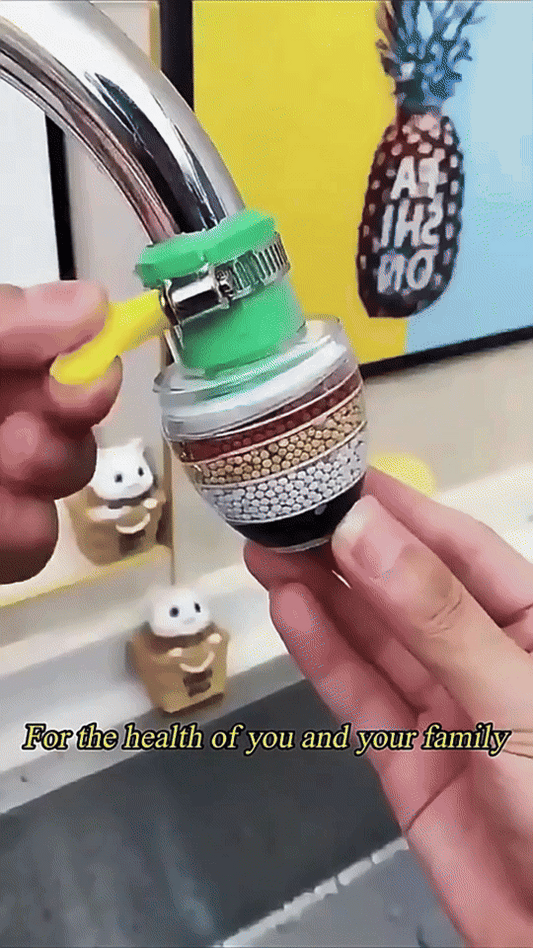 Activated Carbon Water Faucet Mount Filter (Assorted Color)